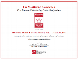 Huronia Alarm & Fire Security, Inc. renews TMA Five Diamond Monitoring Center Designation, 2022